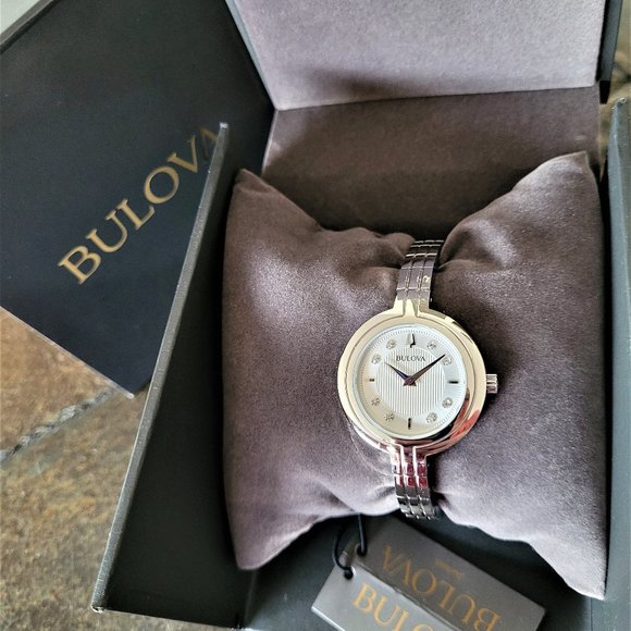 Bulova Women's 96P214 Diamond Watch - Picture 5 of 9